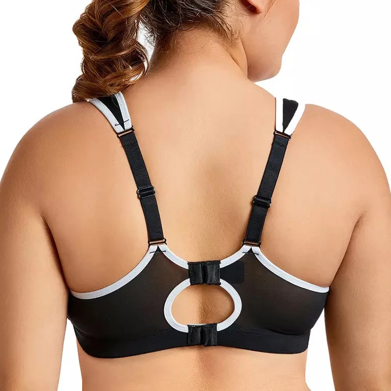 Женский ударопрочный спортивный бюстгальтер без косточек 32 34 36 38 40 42 B C D DD E F |