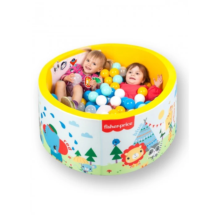 Сухой бассейн &quotFisher Price. Учим цвета с друзьями на отдыхе" 1 м высота 40 см + 200