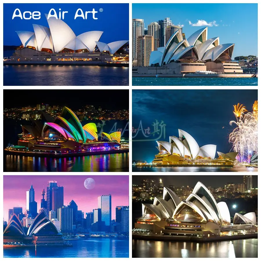 Full Drill Embroidery Popular Tourism Landmark Needwork 5D DIY Diamond Art Painting Sydney Opera House New South Wales Australia | Дом и сад