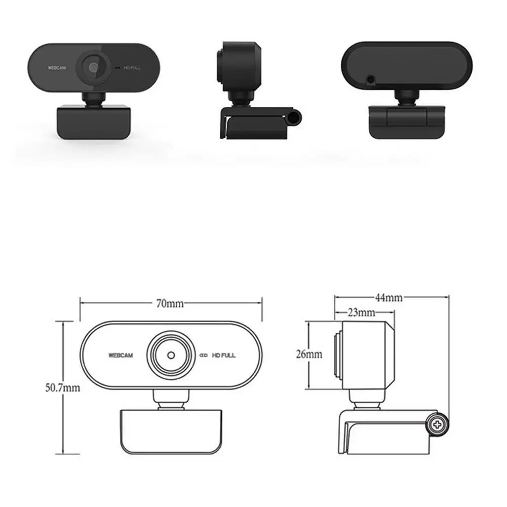 

Webcam 1080P Full HD Web Camera With Microphone USB Plug Web Cam For PC Computer Laptop Desktop For Skype Mini Camera