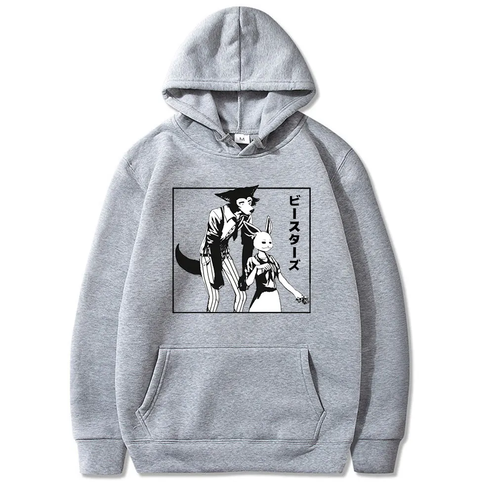 

2021 New Style Fashion Beastars Wolf Printed Trip Couple Clothes Funny Four Seasons Hoodies Hip-pop Oversize High Quality Hoodie