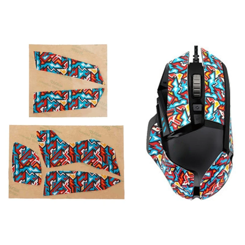 

Цветная Противоскользящая Лента, боковая наклейка для logitech G502 патч в виде мыши, наклейка Anti-наклейки от пота s