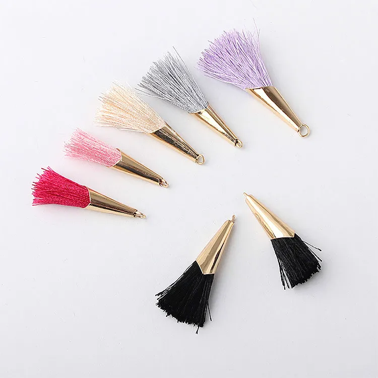 

3,5 см хлопчатобумажная пряжа цветные маленькие кисточки DIY Аксессуары Подвеска Серьги Ожерелье Браслет шпилька материал