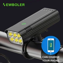 NEWBOLER 3600 Lumen LED Bicycle Light 5200mAh as Power Bank Bike Accessories USB Waterproof MTB Road Bike Front Light Flashlight