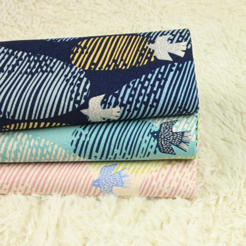 

100% Cotton Fabric Animal Printed DIY Sewing DIY mouth gold package bag Sewing Cloth Craft Fabrics