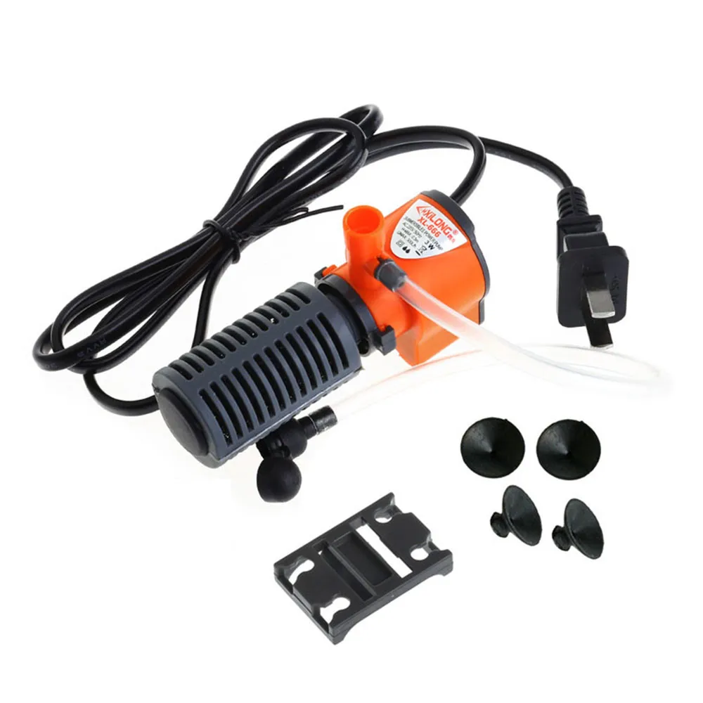 Дешевый 3 Вт мини аквариумный внутренний фильтр в 1 погружной водяной насос