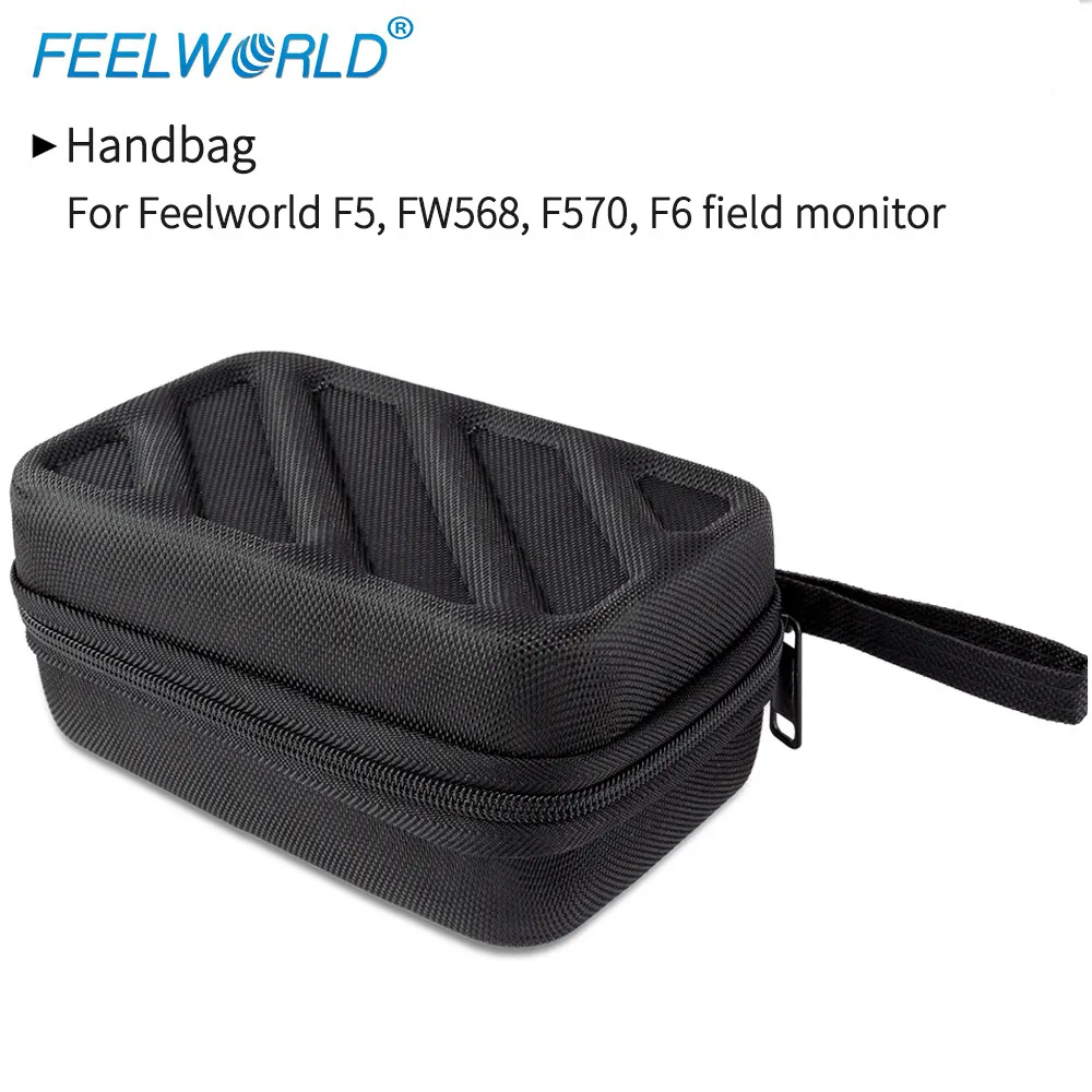 Портативная сумка Feelworld для монитора полевой камеры F5 FW568 F570 F6, черная сумка для фотооборудования, чехол для переноски монитора