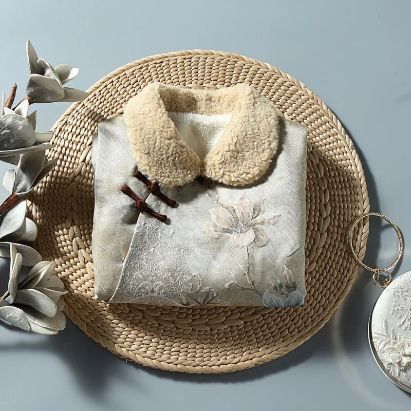 Женский жакет-Ципао H.RON G.X зимний жакет в традиционном китайском стиле Ципао