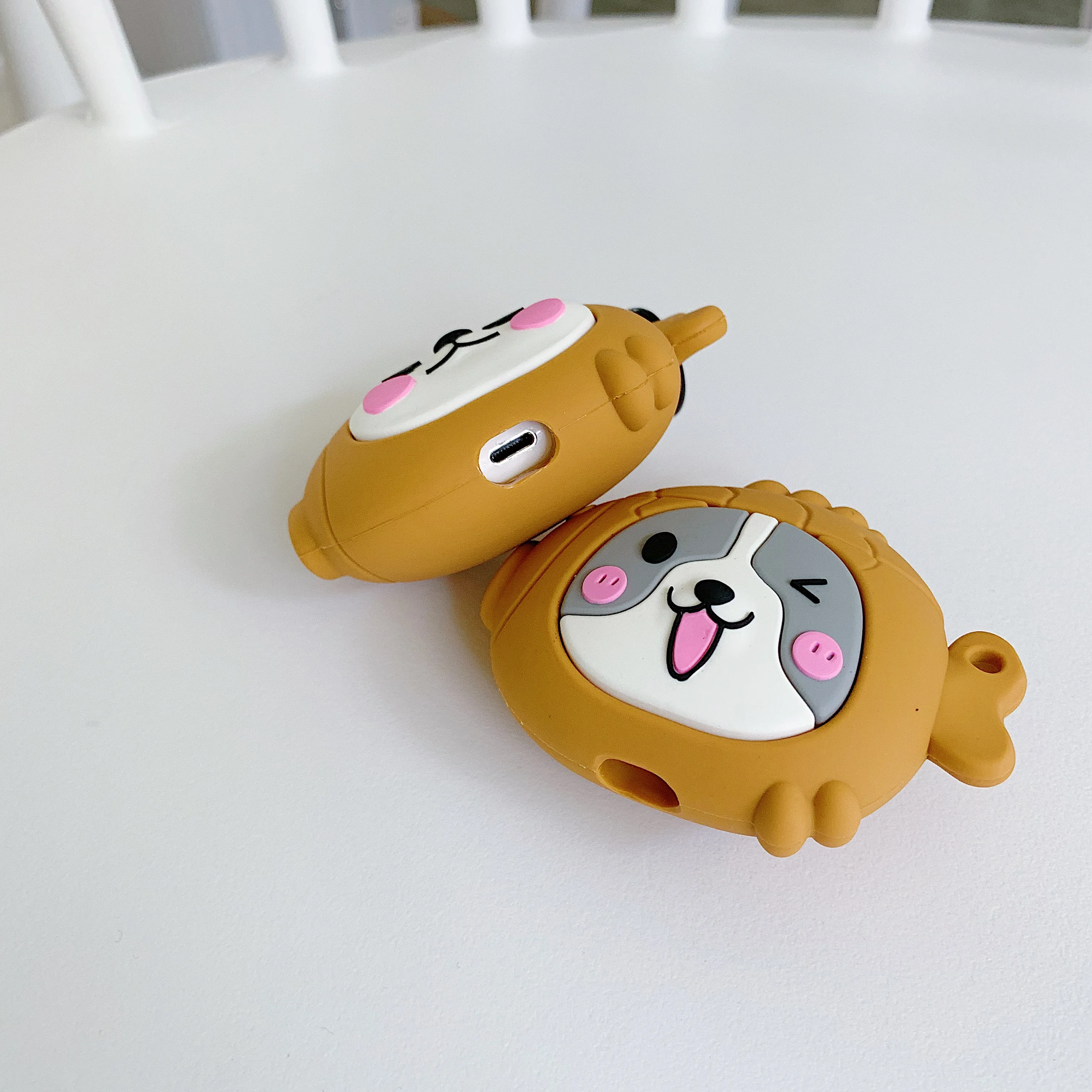 Для AirPod 2 Чехол 3D lover Обезьяна Животное Мультфильм Мягкие силиконовые