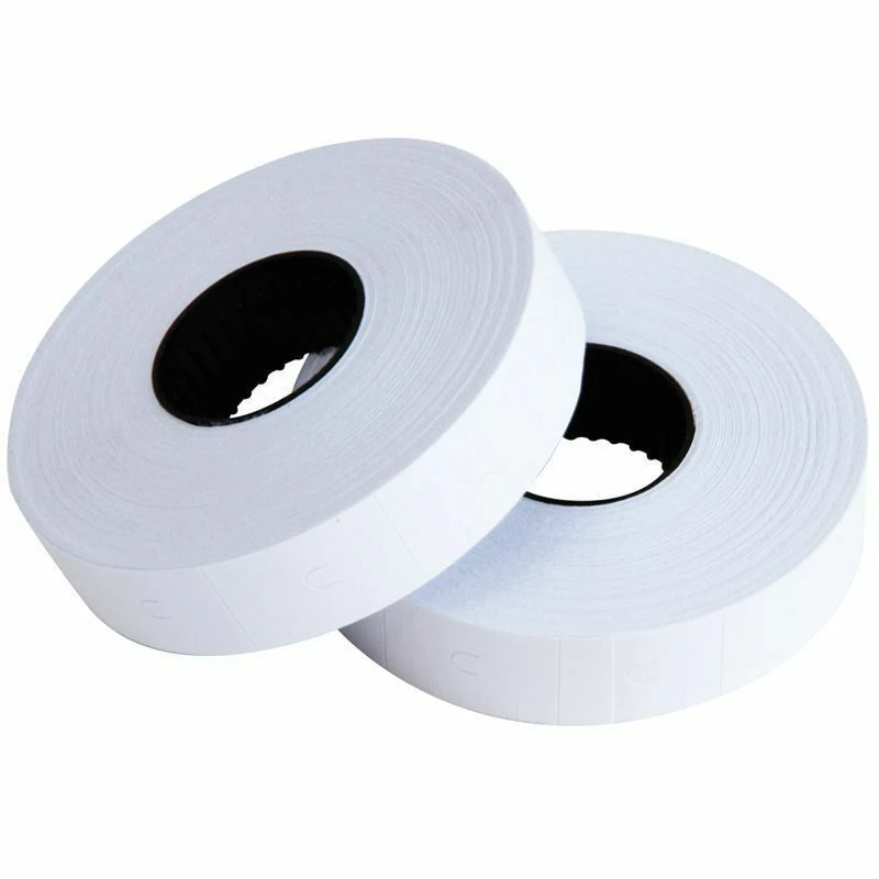 Термальная бумажная наклейка рулон 23x16 мм непрерывная термостойкая для прямого