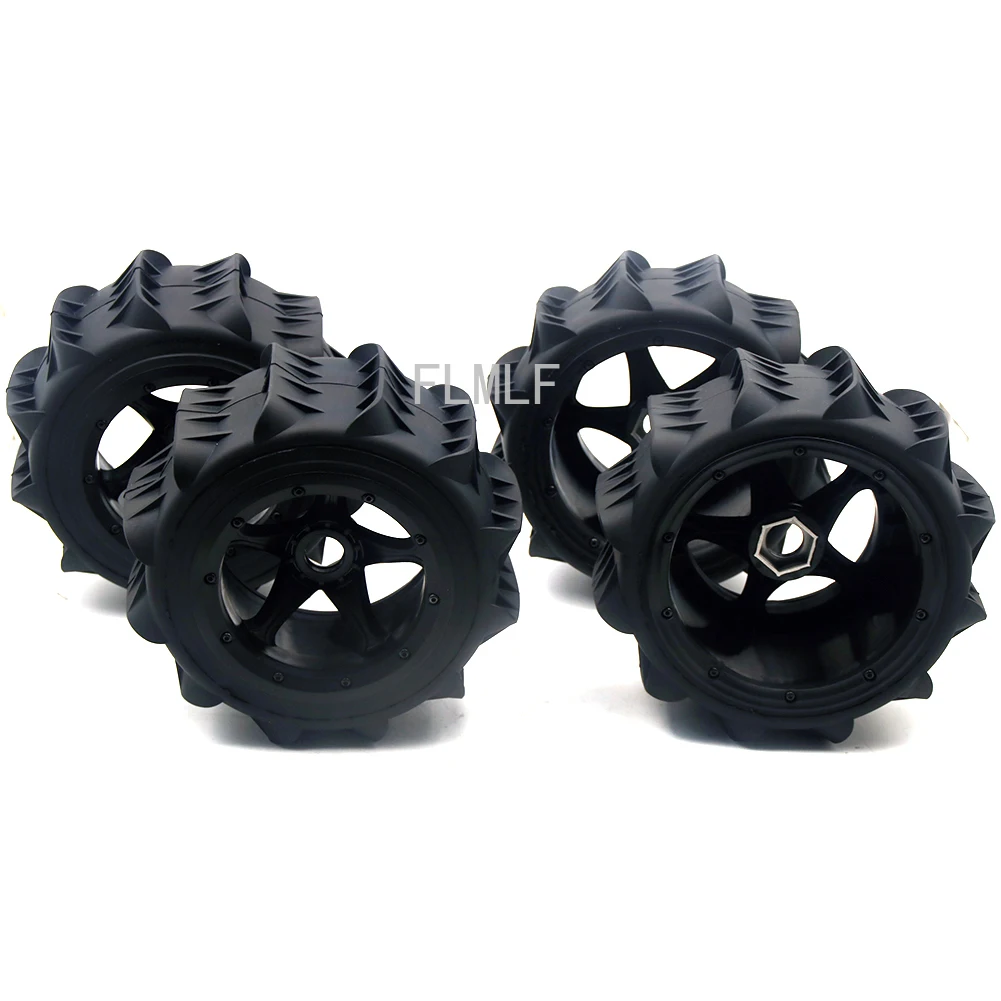 

Front or Rear Sand Wheel Tire Set Fit for 1/5 HPI ROVAN ROFUN KM GTB TS BAJA 5B SS