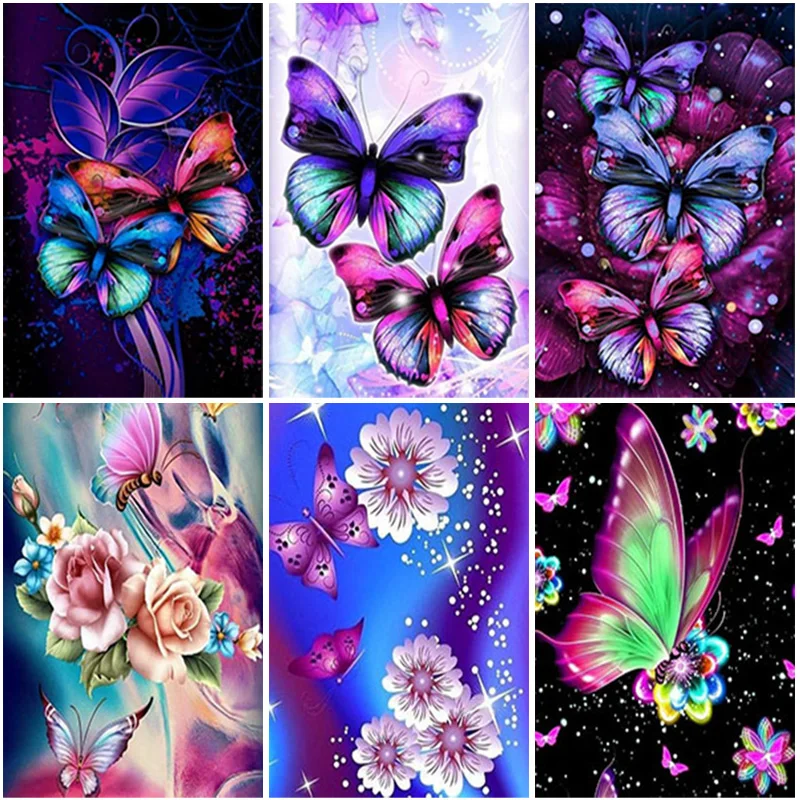 

5D Animal Butterfly Diamond Embroidery Full Square Round Resin Mosaic Diamond Painting DIY Cross Stitch Rhinestone Home Decor