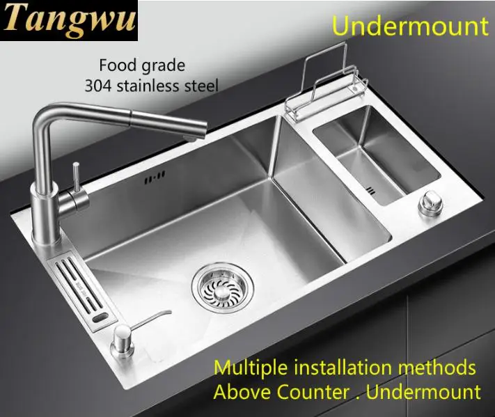 Бесплатная доставка домашняя большая кухонная ручная раковина vogue одиночная для