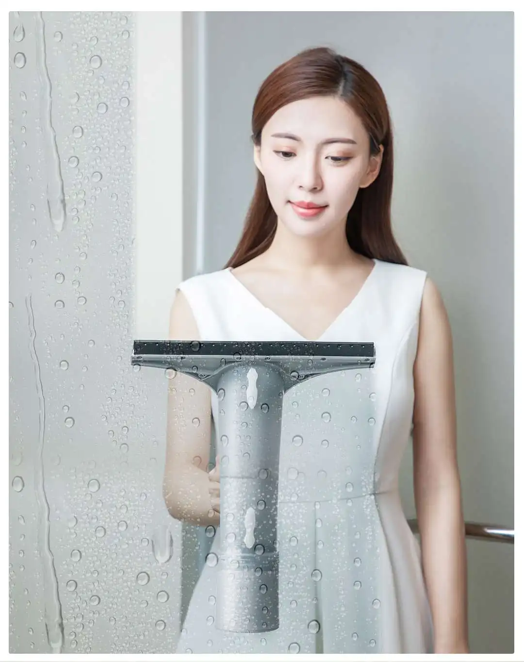 YOUPIN Lofans QX-408 Wireless Electric Window Cleaners Multifunction 1500pa 120ml Water Tank Hand-held Glass Vacuum Cleaner