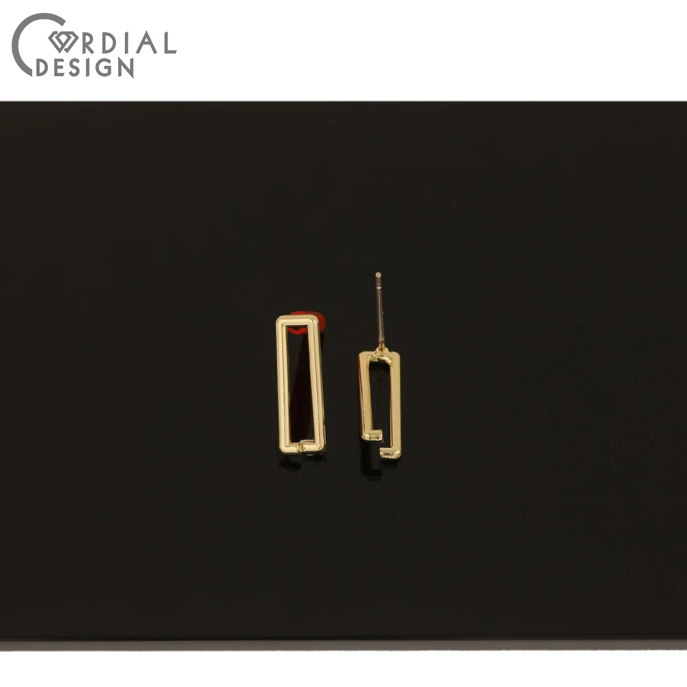 

Cordial Design 100Pcs 5*16MM Jewelry Accessories/Earrings Stud/Hooks Shape/Jewelry Findings & Components/DIY Making/Hand Made