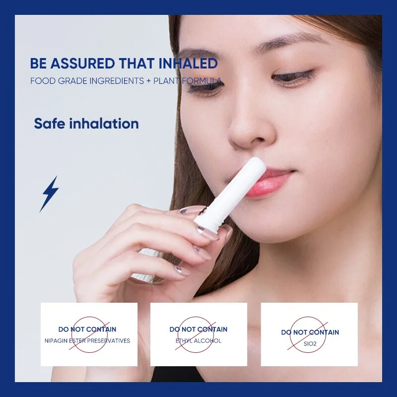 BAIMISS травяное дневное носовое масло мятный цилиндр эфирное легко носить с собой 2