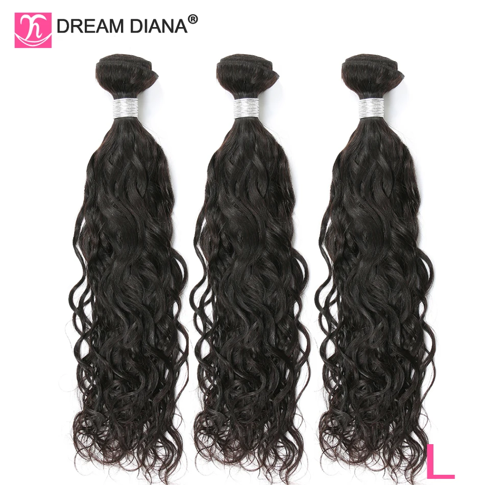 DreamDiana бразильские натуральные волнистые волосы 4 пряди 8 &quot 30&quot Remy натуральный