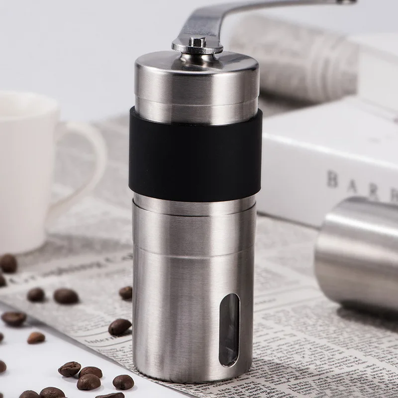 Ручная керамическая кофемолка из нержавеющей стали регулируемая мельница для
