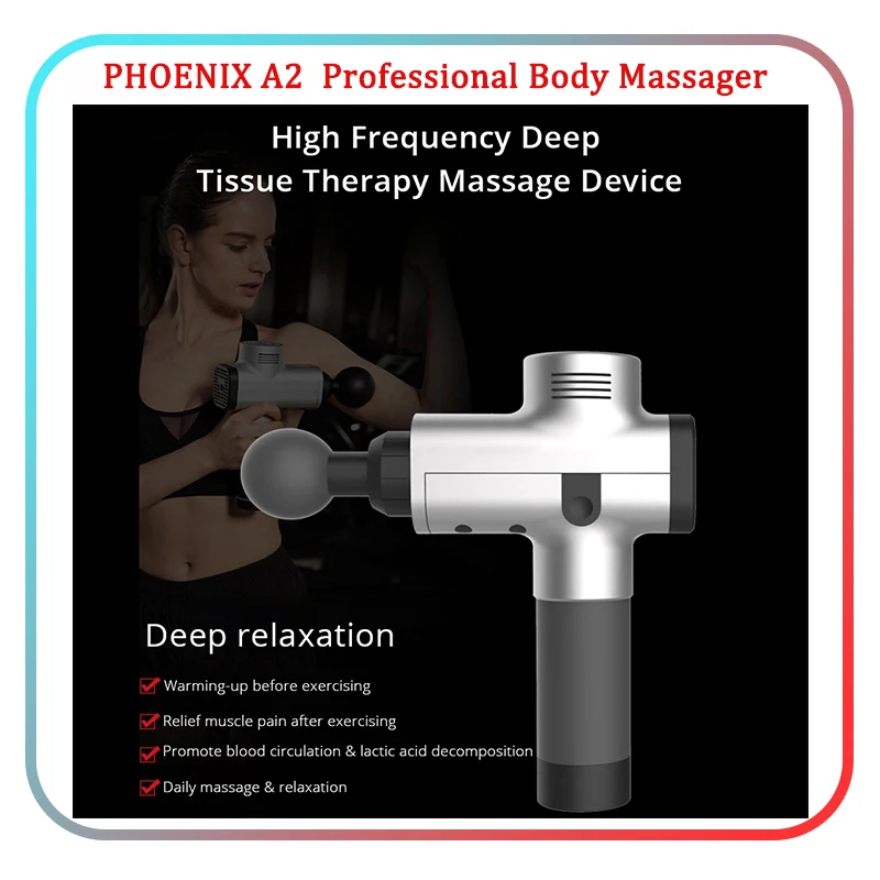 FOUAVRTEL Electronic Massager Vibrator Therapy Body Massage Gun Muscle Massage&ampRelaxation Device Deep Relaxation |