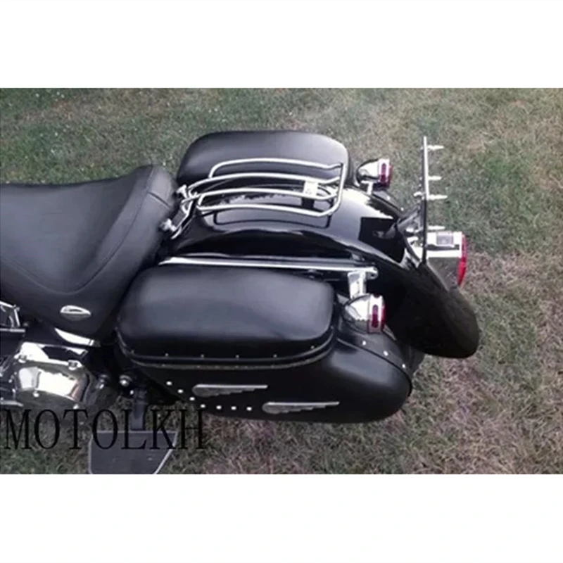Portapacchi passeggero posteriore di alta qualità per Harley Heritage Softail Classic Deluxe Fat Boy 2000-2017