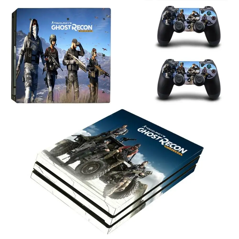 Наклейка на консоль и контроллер Tom Clancy's Ghost Recon Wildlands PS4 Pro | Электроника