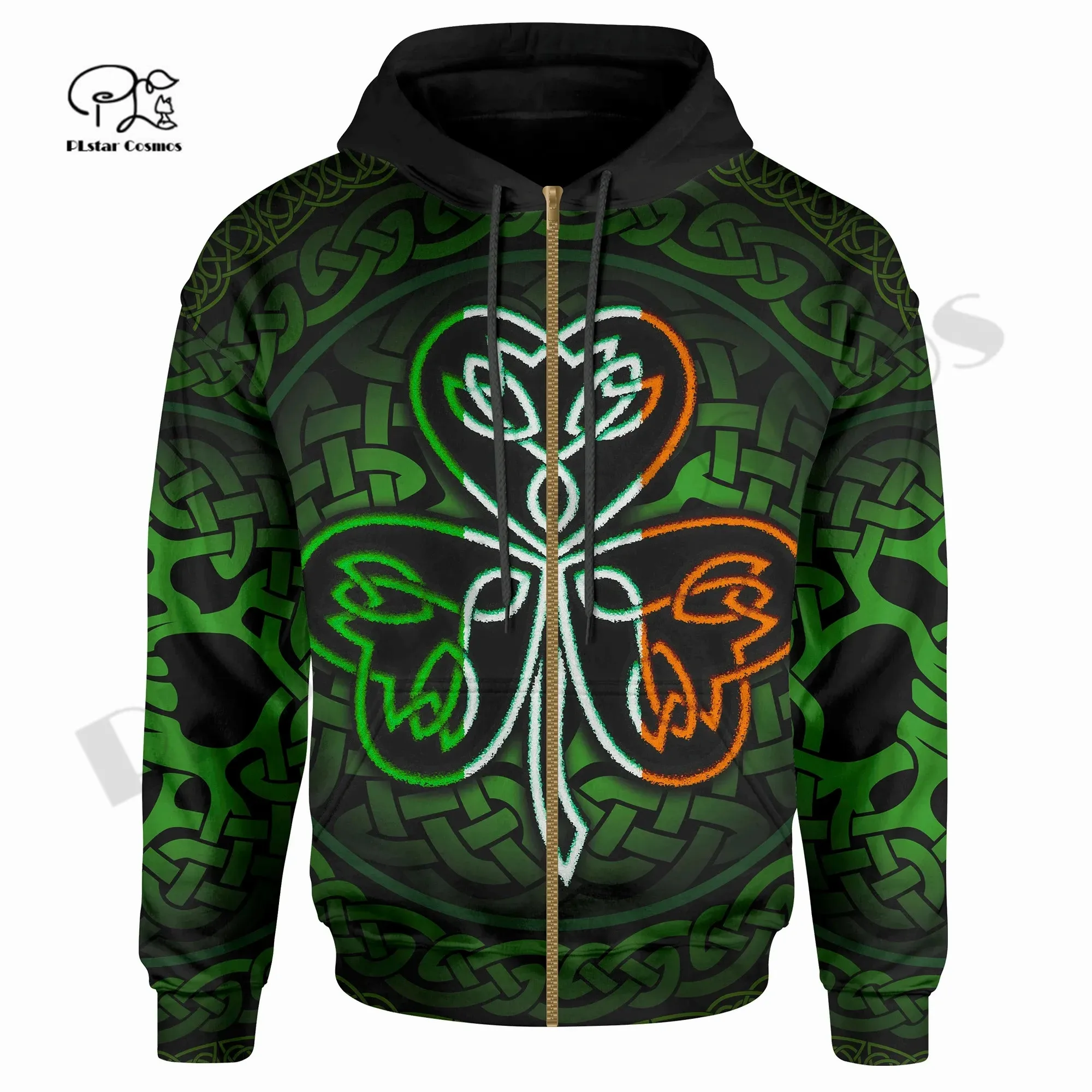 Новинка Уникальные повседневные толстовки с капюшоном и молнией унисекс