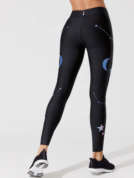 

Women Yoga Leggings Push Up Star Moon Print Ladies Breathable Jogging Running Sports Energy Tights Sportswear Leggins Female