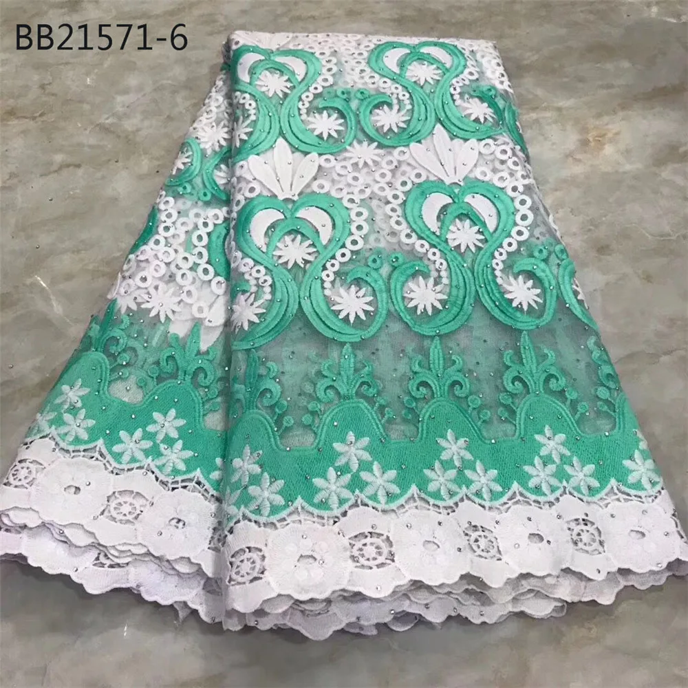 Black and white African Lace Fabric Guipure Cord High Quality Embroidery stones Nigeria party lace | Аксессуары для одежды