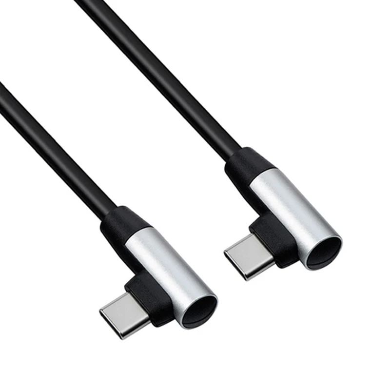 

90 Degree Elbow Type-c Cables 20V 3A 60W PD Fast Charging Type C To Type C Male to Male USB Type-C Devices 0.2m 0.5m 1m 2m