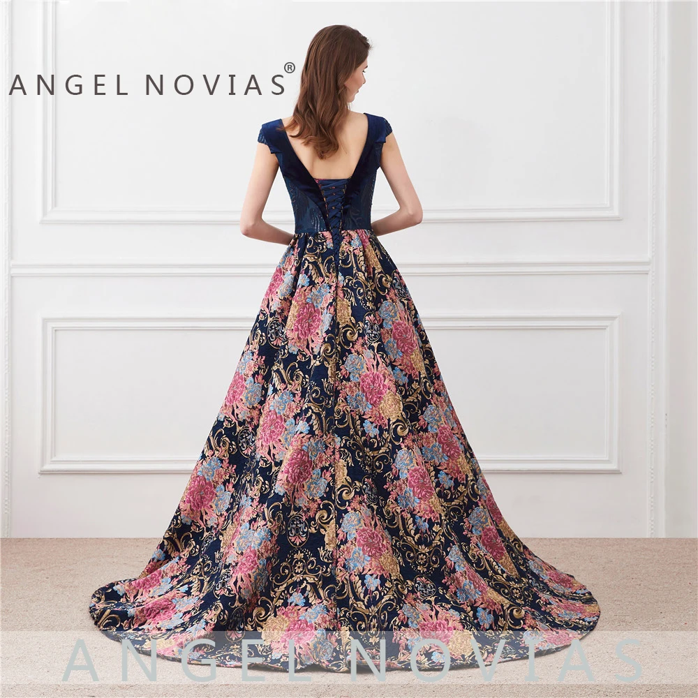 Angel Novias Настоящее фото длинное вечернее платье Abendkleider Дубай Ливан Саудовская