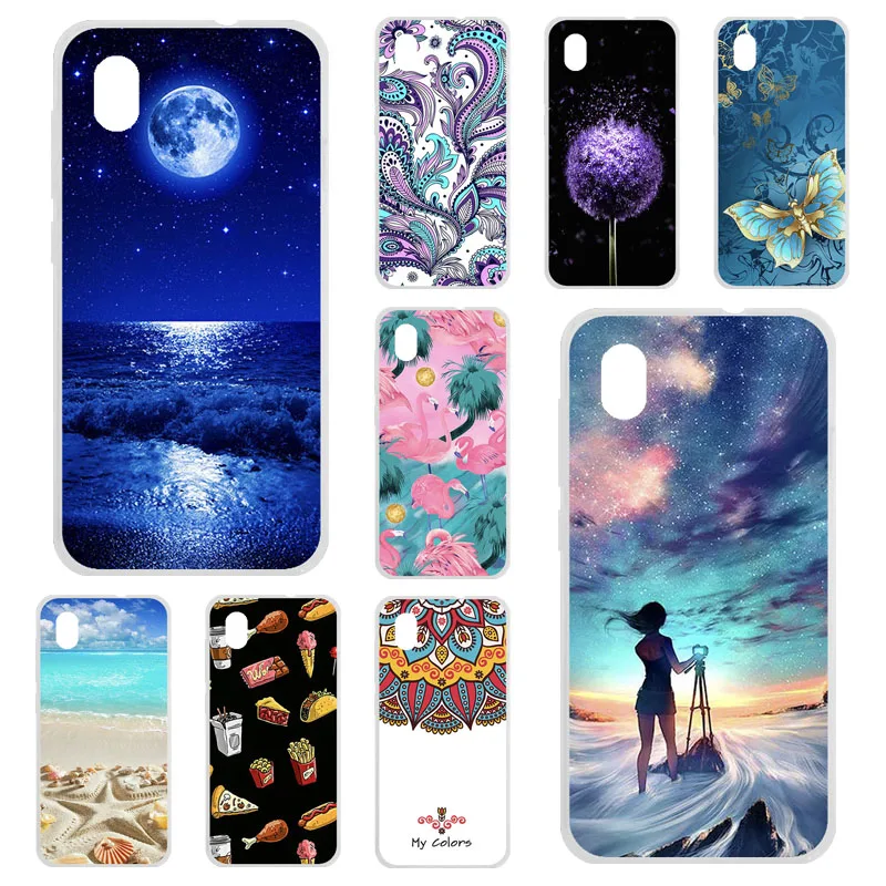 

TPU Cases For ZTE Blade A3 2019 Case Silicone Floral Painted Bumper For ZTE Blade L8 A3 2019 5.0 inch Phone Cover Soft Fundas