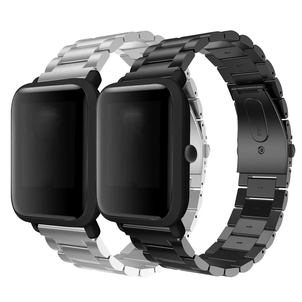 Ремешок из нержавеющей стали для Huami Amazfit GTS GTR 42 мм Bip BIT Pace Lite 20 ремешок часов