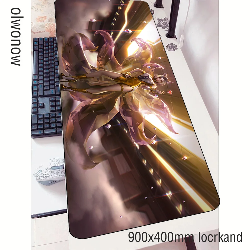 Ahri пикантный коврик для мыши Новое поступление геймер милый 90x40 см Коврик для мыши notbook игровой коврик для мыши толстый коврик для мыши стол padmouse коврики