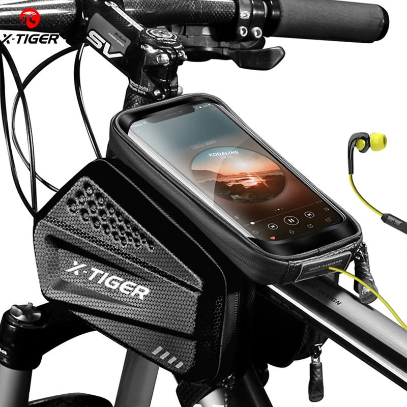 

X-TIGER Rainproof Bicycle Bag Bike Frame Bag Touchscreen Phone Case Cycling Bags MTB Bike Bicycle Top Tube Handlebar Bicycle Bag