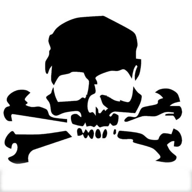 

15cmx13cm Creative skull Car Sticker Motorcycle Bumper Trunk Laptop Window Decals Vinyl Car Styling Decoration