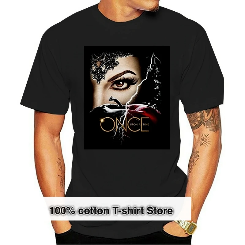 

Мужская футболка Once Upon a Time, летняя новая модная хлопковая Удобная футболка для фитнеса, свободные черные топы, женские футболки