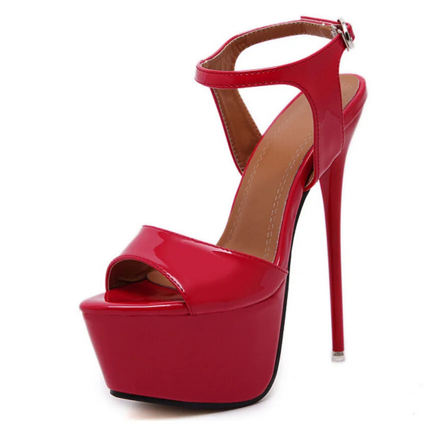 

LEOPARD LAND 2020 High Heel Sandals Platform Cut-out Open Toe Nightclub Women's Sexy Fish Toe Sandals Super High Heels