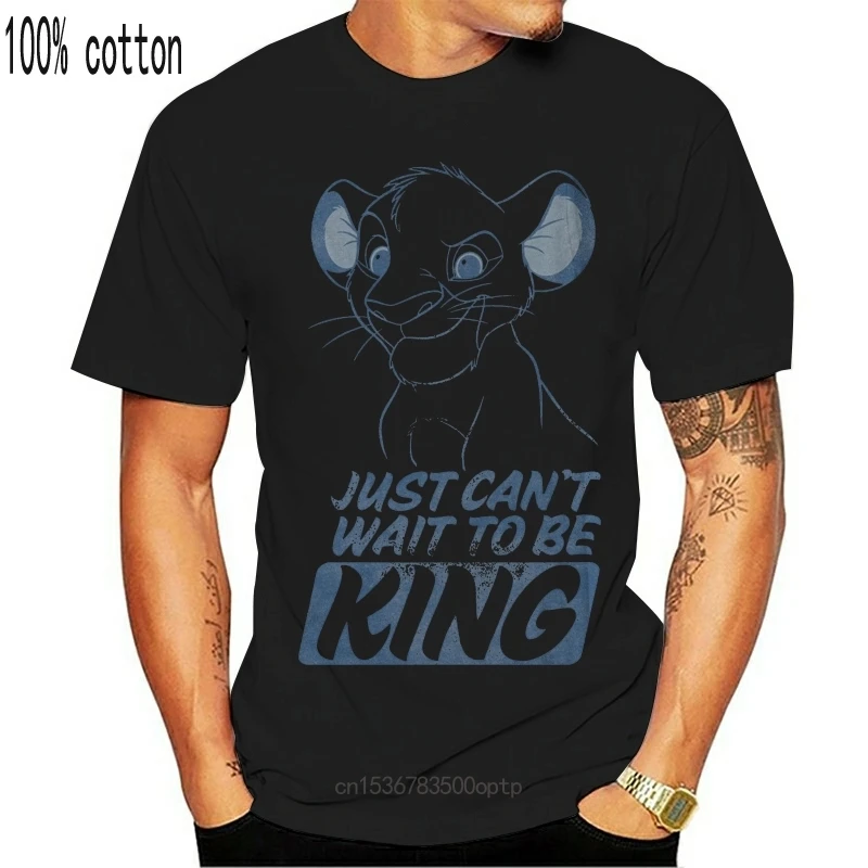

New Lion King Simba Can't Wait to Be King Mens Graphic T Shirt