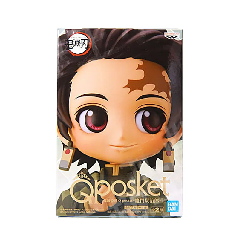 

BANDAI Demon Slayer BANPRESTO Kamado Tanjirou Q Posket PVC Action Figure Two Color 15CM Japan Anime Collectible Model Kids Toys