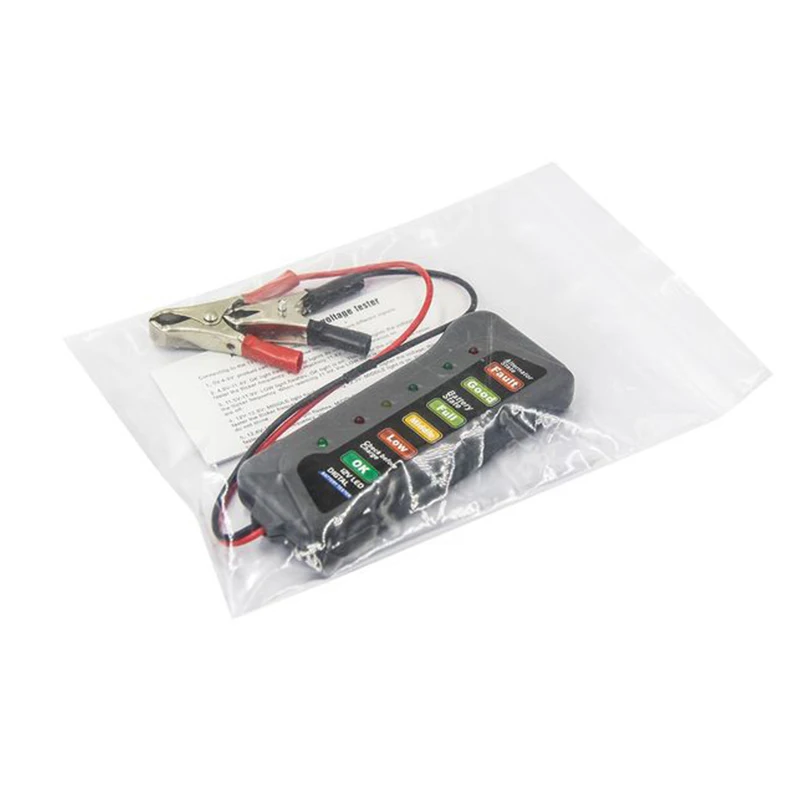 

Car Battery Tester 12V Digital Alternator Tester 6 LED Lights Display Car Diagnostic Tool For Car 2021