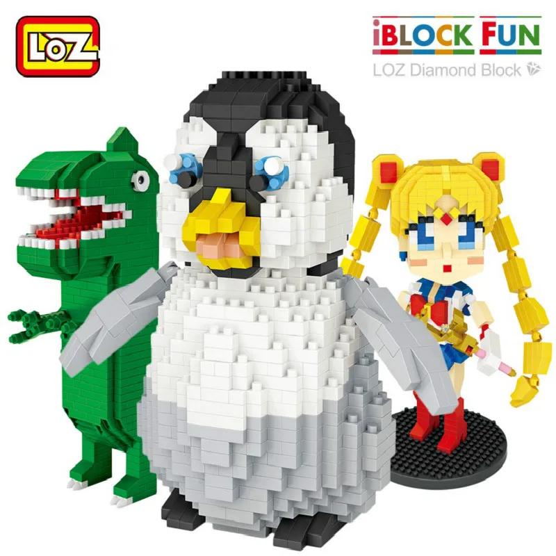 LOZ алмазные блоки милые пластиковые игрушки пингвин для детей развивающие