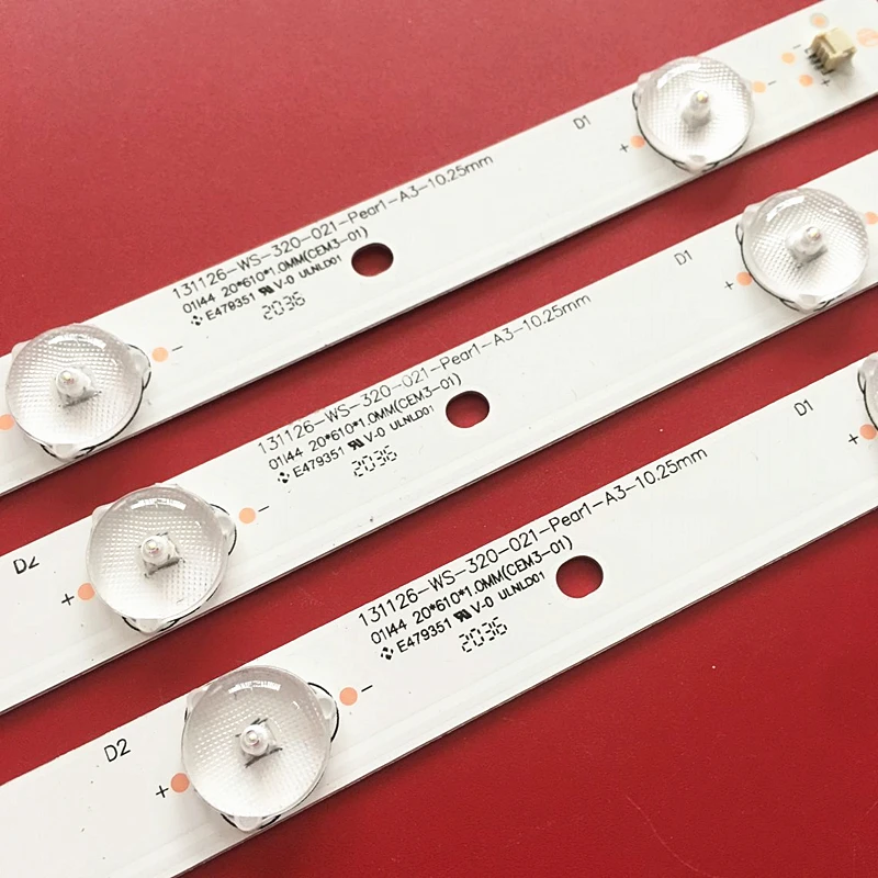 15 шт./лот светодиодная Baccklight полосы 131126-WS-320-021 для panasoni c TC-32A400U 32AS500C V320HWSD06 TH-32A400C