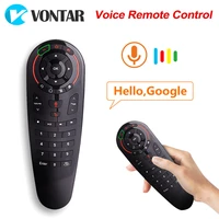 g30 voice remote control g30s air mouse 2 4g wireless mini keyboard ir learning gyroscope google assistant for android tv box pc