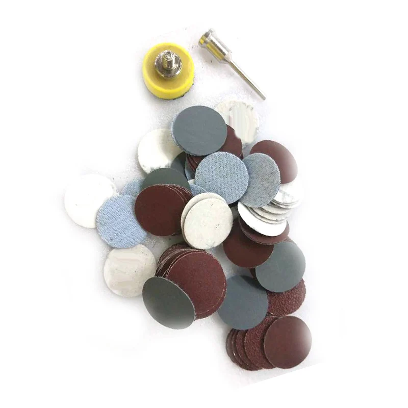 

100PCS 50mm Round Sanding Disc Sander Sandpaper 80 600 1000 2000 3000 Grit