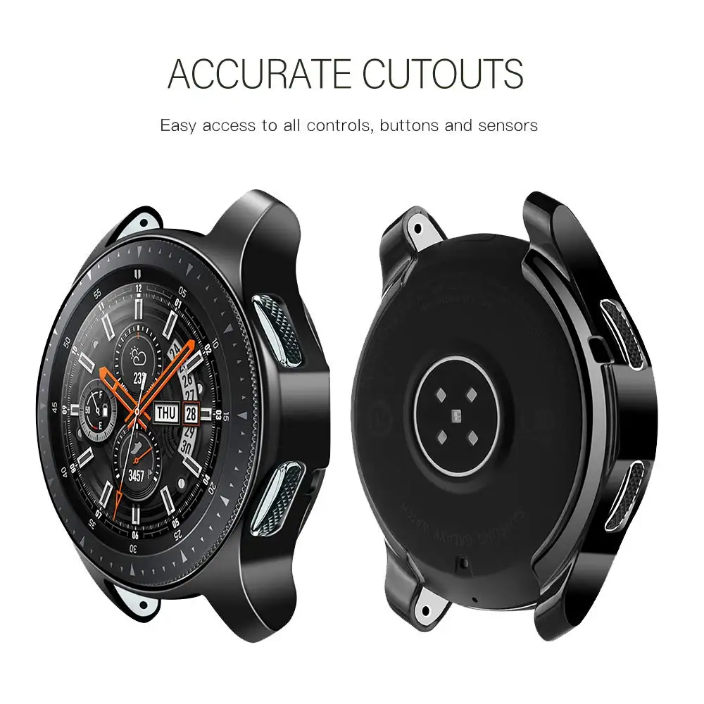 Чехол для samsung Galaxy watch 46 мм/42 мм защитный чехол из ТПУ с покрытием экрана бампер S 3