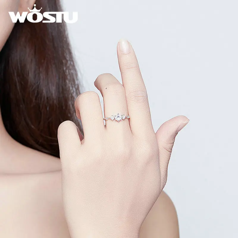 Женское Обручальное кольцо из серебра 100% пробы с фианитом | Украшения и