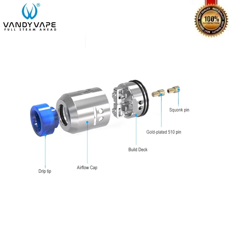 Оригинальный vandy Vape Iconic RDA Танк VandyVape электронная сигарета Восстановленный
