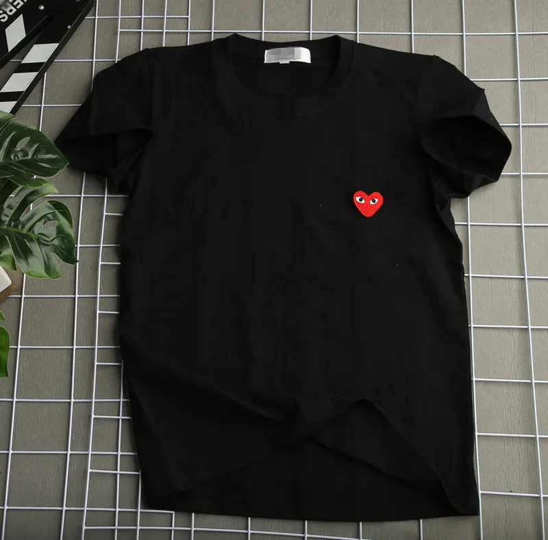 

Japanese Tee Cotton Heart Shaped Tees for Woman and Man 2021 Spring Summer Short Sleeve Tshirts Female Clothing Designer Luxury