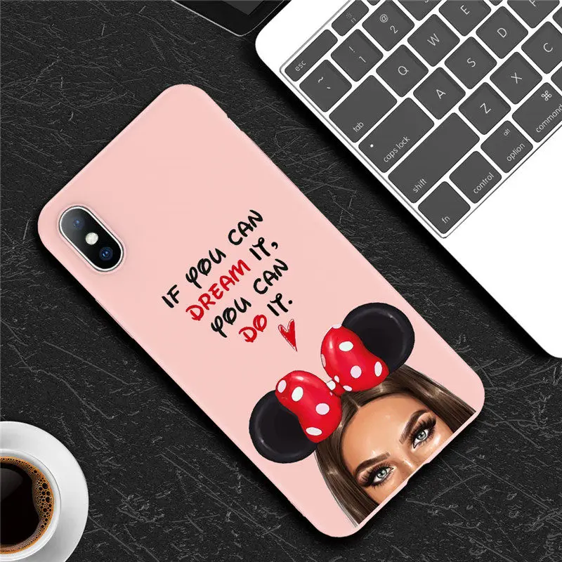 AC6425P Lovebay для iPhone 6, 6 s, 7, 8 Plus, 11 Pro Max X, XR, XS Max, чехол для телефона с изображением мультяшного жирафа, мягкий ТПУ чехол для королевы, конфет, Парижа, девушки - Цвет: AC6425P
