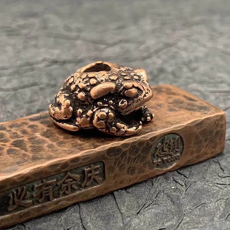 Ретро жаба ручная работа светильник литой Парашютная верёвка из бисера бусы на